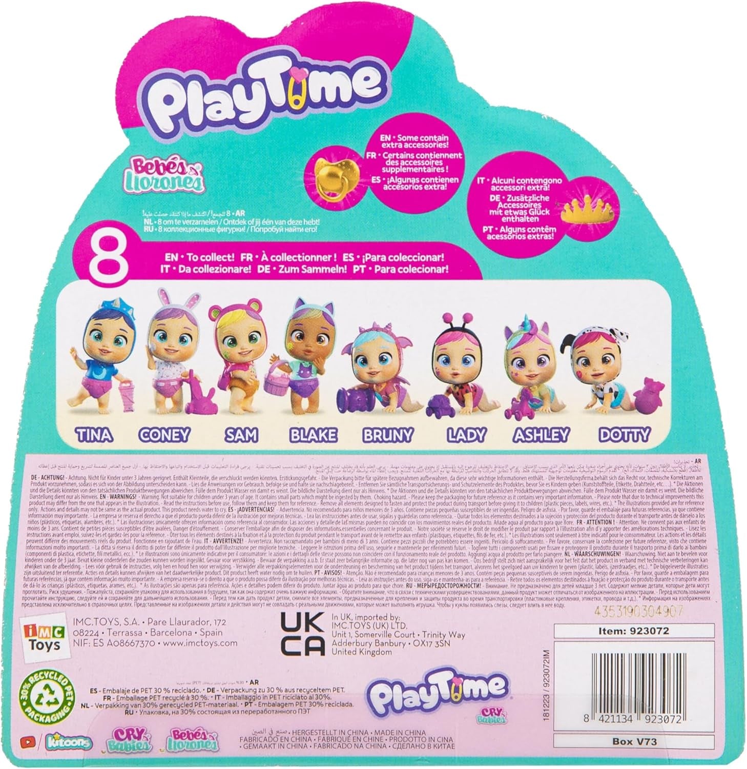Cry Babies Playtime Day Care Lady, Puppenhaus Day Care Babies mit einem großen interactivo Zubehör, sie weinen echte Tränen, Werden zufällig gesendt, für Kinder 4 bis 6 Jahre