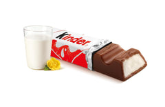 Kinder Chocolate - Barras de chocolate con leche rellenas - 1 paquete que contiene 24 barras individuales (24 x 12,5 g).