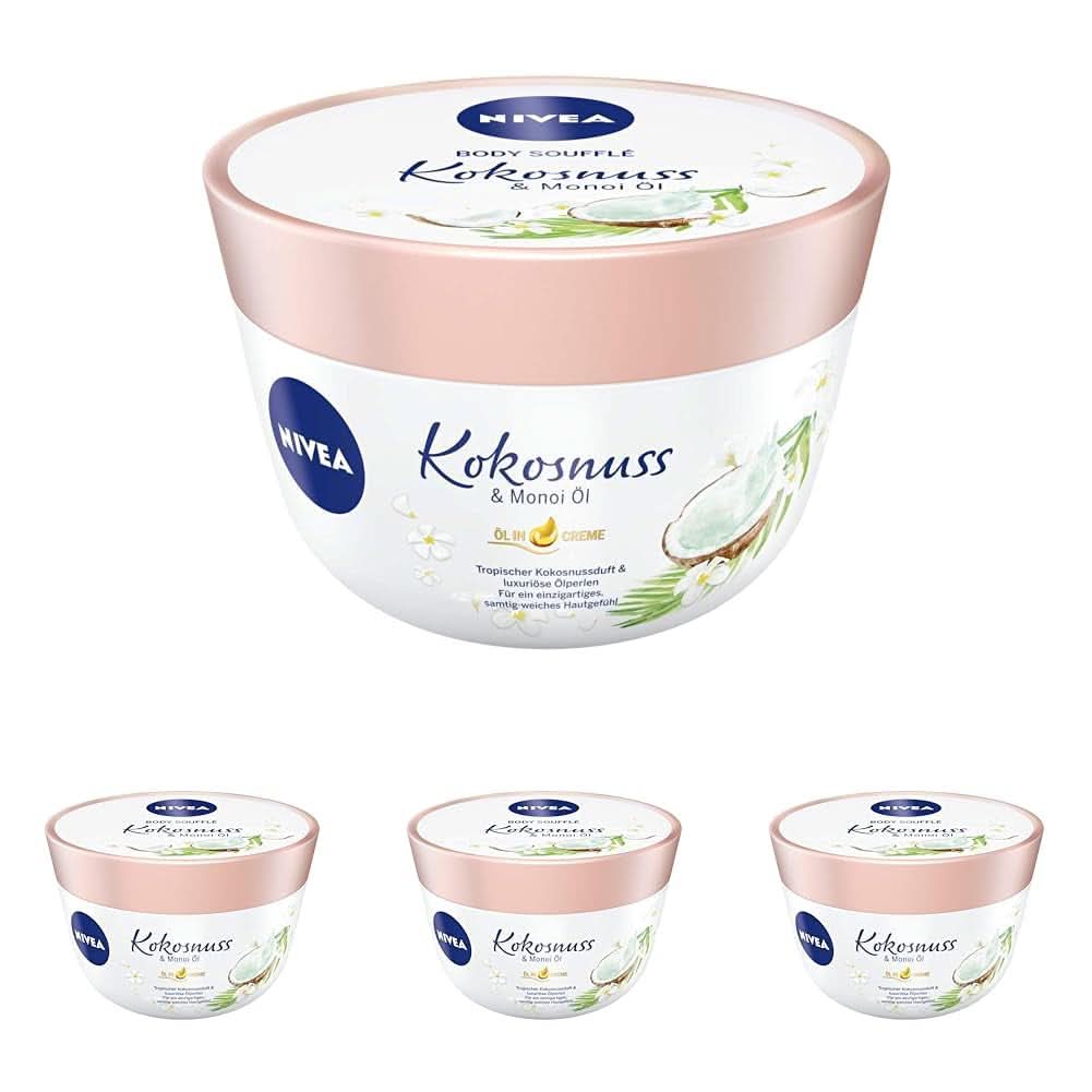 NIVEA Body Soufflé Aceite de Coco y Monoi, 200 ml Cosmética y Belleza Naty Shop