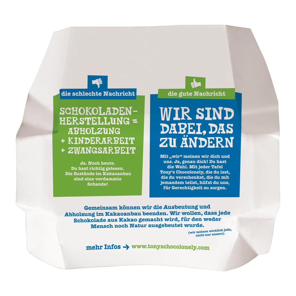 Tony's Chocolonely - Chocolate negro con almendras y sal marina 90g