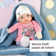 Zapf Creation 706428 Baby Annabell Sweetie pentru bebeluși 30Cm - Păpușă de cârpă roz moale pentru bebeluși, zornăitor integrat, lavabilă, poate fi folosită de la naștere. Papusi Naty Shop