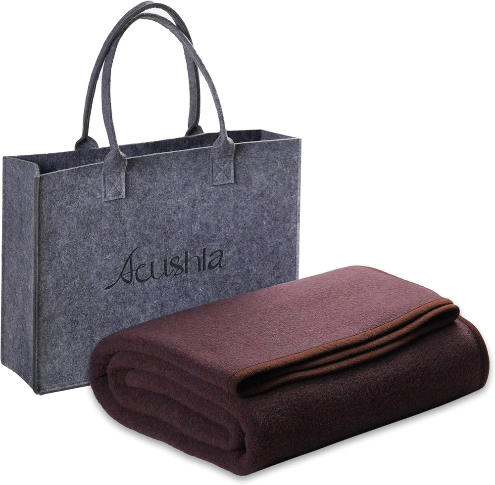 ACUSHLA 200,7X160 Cm, 1,7 Kg, Manta, Manta De Lana, Cálida Manta De Viaje, Manta De Punto, Decorativa, Mantas para Sofá, Silla, Sofá, Cama, Sala De Estar, Camping, Apto para Todas Las Estaciones Ww203 Camas y Fundas Beuche den ACUSHLA-Store Marrón 79" X 59"