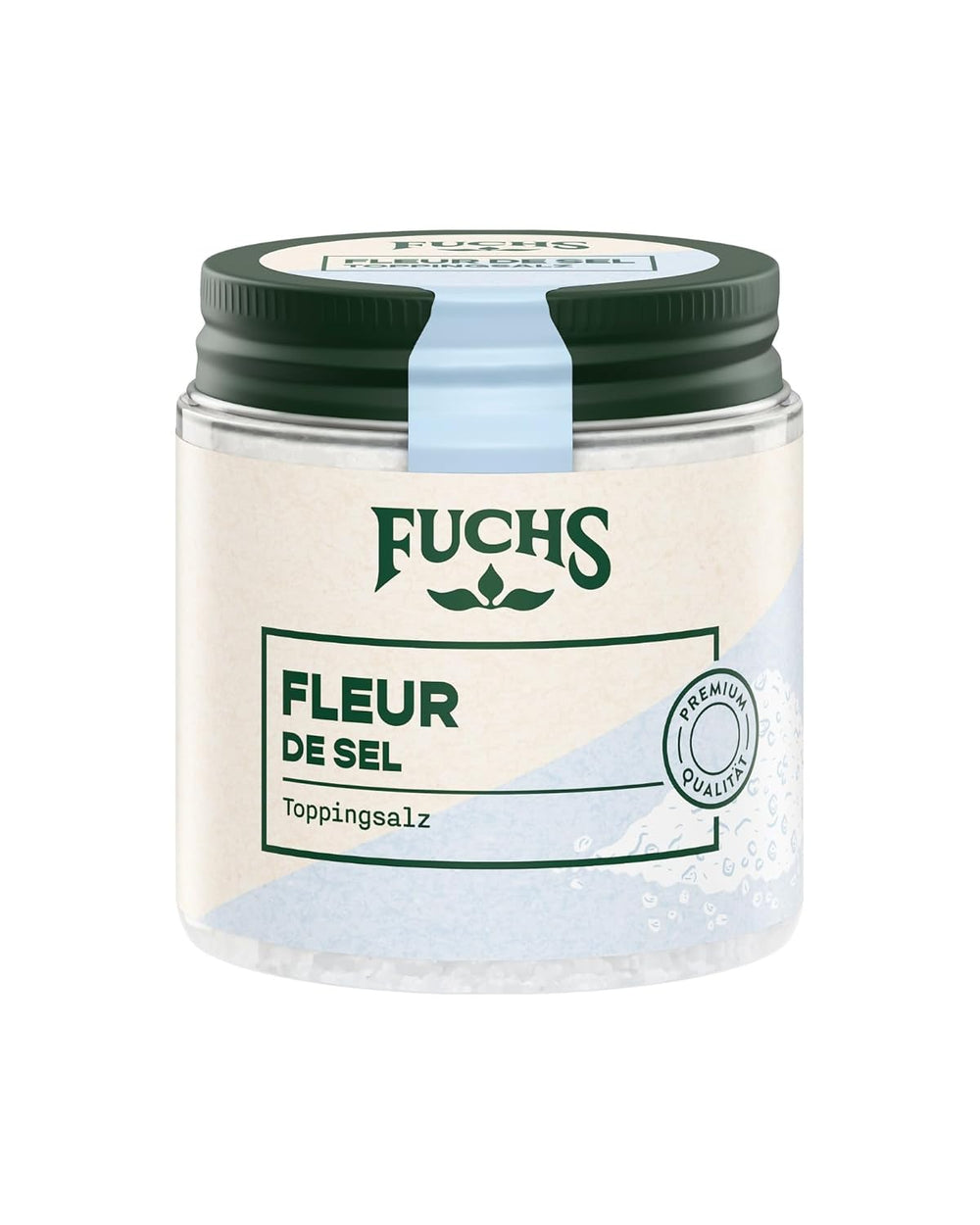 Fuchs Gewürze - Flor de sal | Sal Noble Topping para Espárragos, Mariscos y Pescados | Salsa de mar en calidad premium 100 g im wiederverschließbaren Gewürzglas