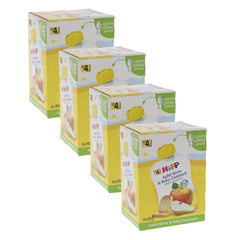 Bolsitas Hipp squeeze para bebés, papilla de frutas, melocotón de mango en plátano con avena, fruta 100% ecológica sin azúcares añadidos, 4 x 4 bolsas de 90 g Madre e Hijo Naty Shop 4 x 4 bolsas de 90 g Manzana-Pera