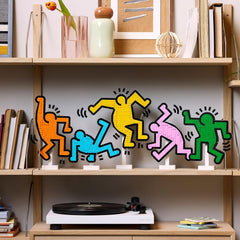 LEGO Art Keith Haring – Tanzende Figuren - Farbenfrohe DIY Wandkunst oder Schreibtisch Deko - Kreative Geschenkidee für Erwachsene - 31216