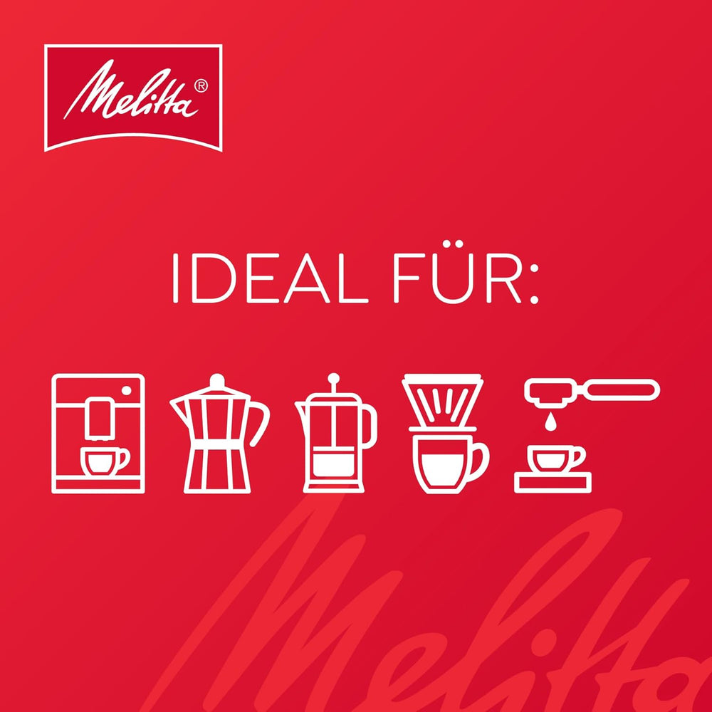 Melitta BellaCrema Speciale Ganze Kaffee-Bohnen 1kg, ungemahlen, Kaffeebohnen für Kaffee-Vollautomat, mittlere Röstung, geröstet in Deutschland, Stärke 3