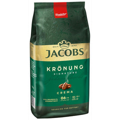 Jacobs Krönung Crema, Cafea boabe întregi, pachet de 4 (4 x 1000 g)