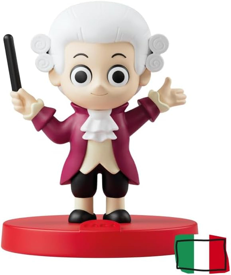 Figura cu sunet, simfonii dulci de Mozart - Canzoncine - jucărie, conținut educațional, versiune italiană, copii 0+ ani Jucarii Bebe Naty Shop Simfonii dulci de Mozart