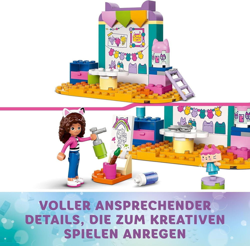 LEGO 4+ Casa de muñecas de Gabby: Diversión artesanal con caja para bebé, juego de rol, juego de manualidades y artes creativas para niñas y niños de 4 años, casa de juguete modelo 10795 Juegos de construcción Beuche den LEGO-Store