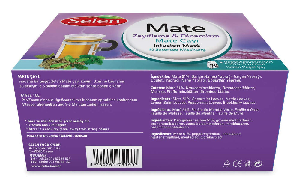Ceai de plante Selen Mate 20 pliculețe