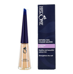 Herome esmalte de uñas rosa natural con efecto fortalecedor - Esmalte de uñas apto para manicura francesa - Fortalecedor de uñas con un color rosa fresco - 10ml.