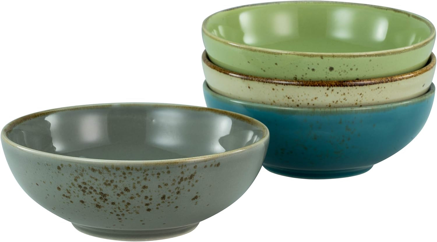 Creatable, 23422, Serie Nature Collection - Poke Bowl, 4-Teiliges Geschirrset, Bowl-Set Aus Steinzeug, Spülmaschinen- Und Mikrowellengeeignet, Qualitätsproduktion Seturi vesela masa Naty Shop Smoothiebowl Nature Collection