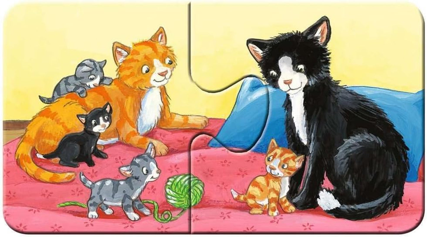 Ravensburger Puzzle pentru copii - 05072 Familii de animale la fermă - Primul meu puzzle cu 9X2 piese - Puzzle pentru copii de la 2 ani Puzzle Naty Shop