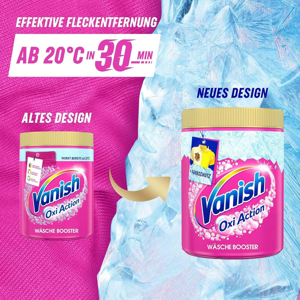 Vanish Oxi Action Polvo Rosa - 1 X 1,65 Kg - polvo para quitar manchas y mejorar la ropa sin cloro - para ropa de color Detergentes para ropa Naty Shop