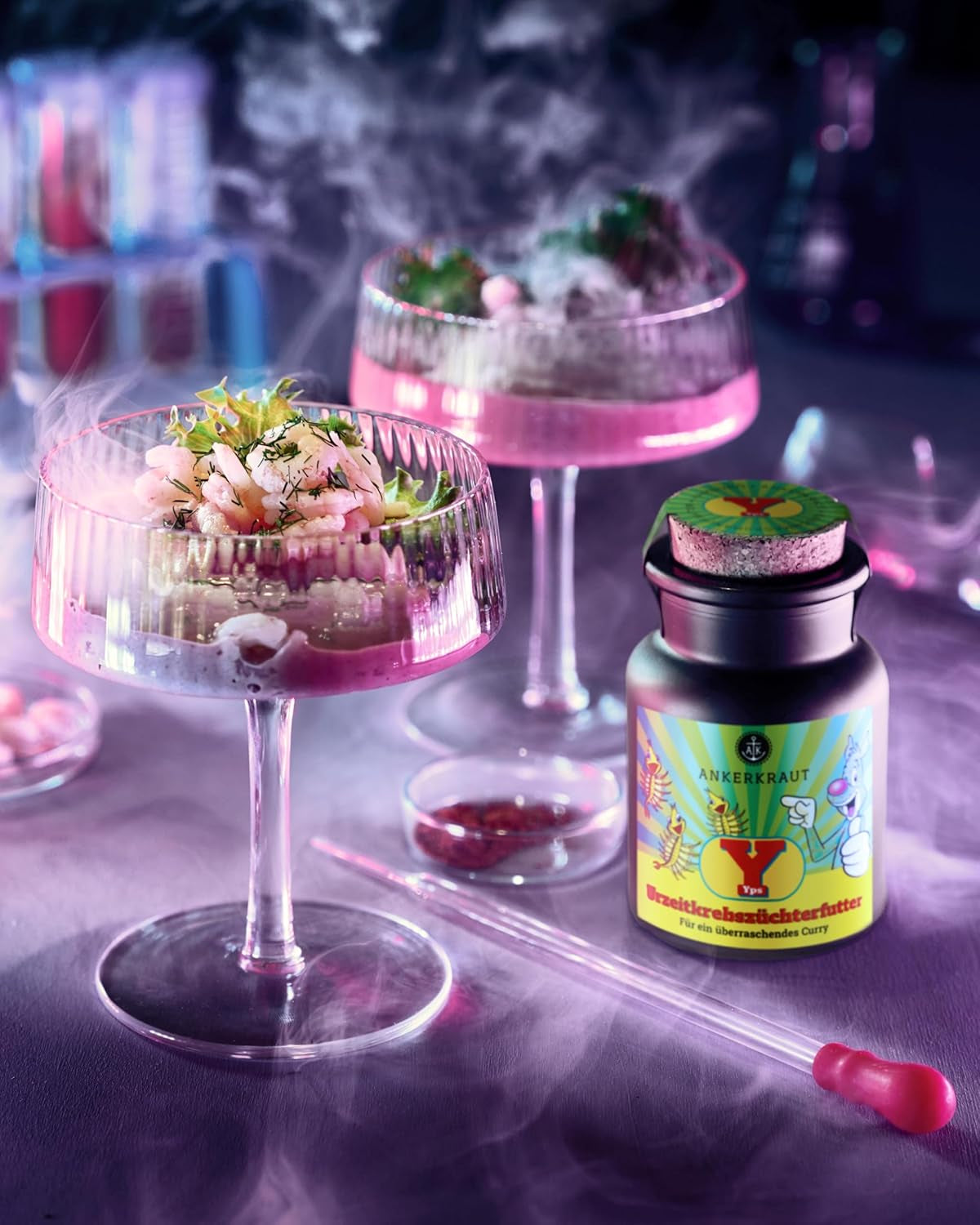 Ankerkraut x Yps Urzeitkrebszüchterfutter, Gewürzmischung für Rice, Gemüse und Snacks, mit Rote Beete, Kurkuma und Zwiebel, sin sal, 80 g en corcho