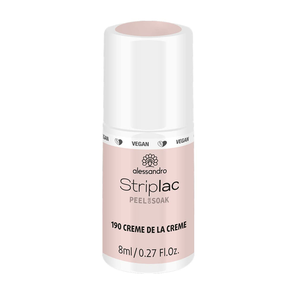 Esmalte de uñas UV Alessandro Striplac White Honeymoon - Delicado y duradero - Fácil eliminación gracias a la tecnología de eliminación - Vegano y libre de crueldad animal - 8 ml