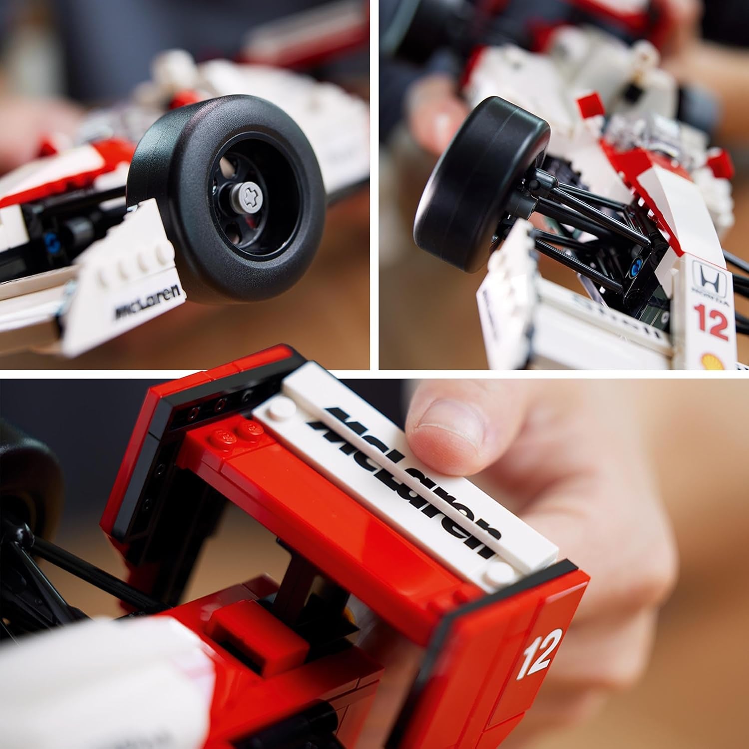 LEGO Icons Juego de modelos de auto Mclaren MP4/4 y Ayrton Senna, kit de auto de carreras de F1 para adultos con minifigura de corredor, coleccionable, idea de regalo para hombres, mujeres, él y ella 10330 Juegos de construcción Besuche den LEGO-Store