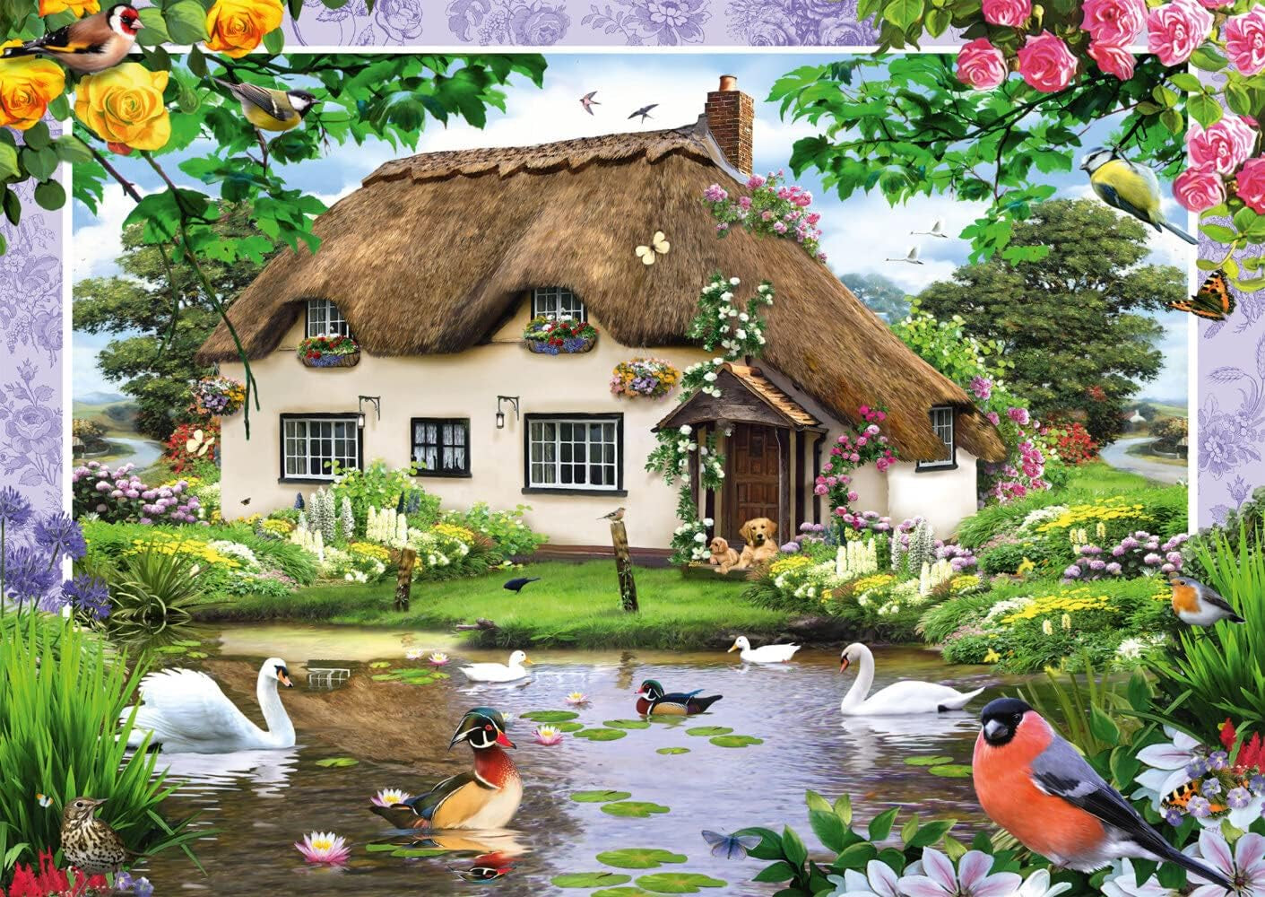 Schmidt Spiele Casă de țară romantică, puzzle jigsaw 500 piese Puzzle Naty Shop