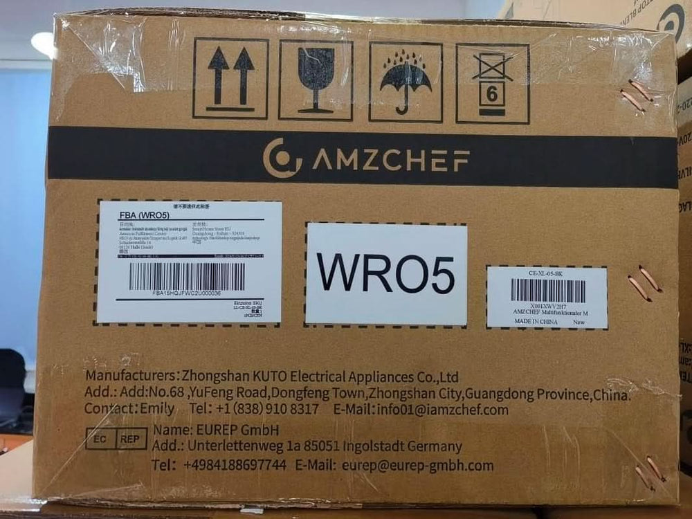 Batidora AMZCHEF, 8 menús inteligentes y 10 velocidades, Pantalla táctil LCD Cocina Naty Shop