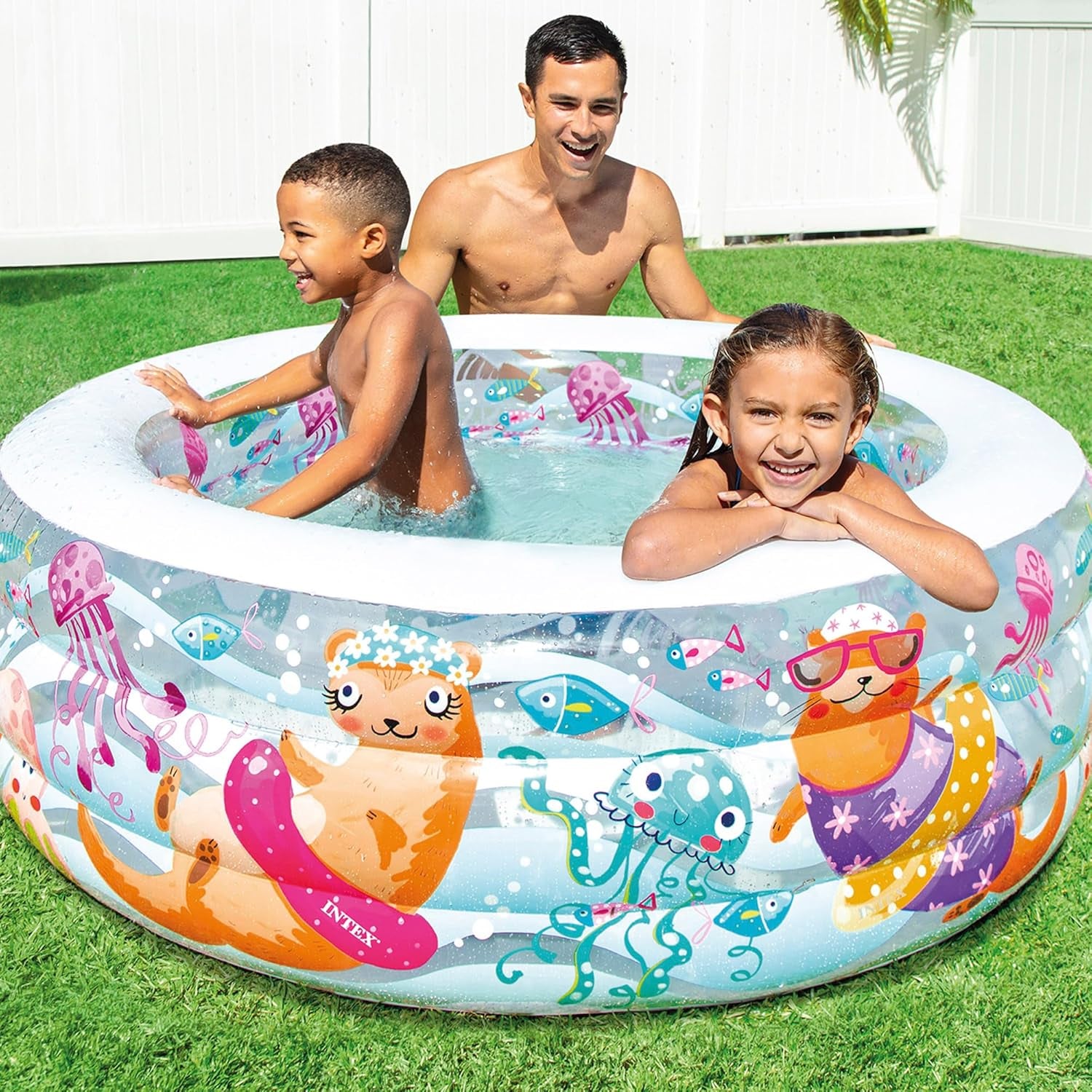 Piscina para acuario Intex, multicolor, 152x152x56 cm, 58480NP
