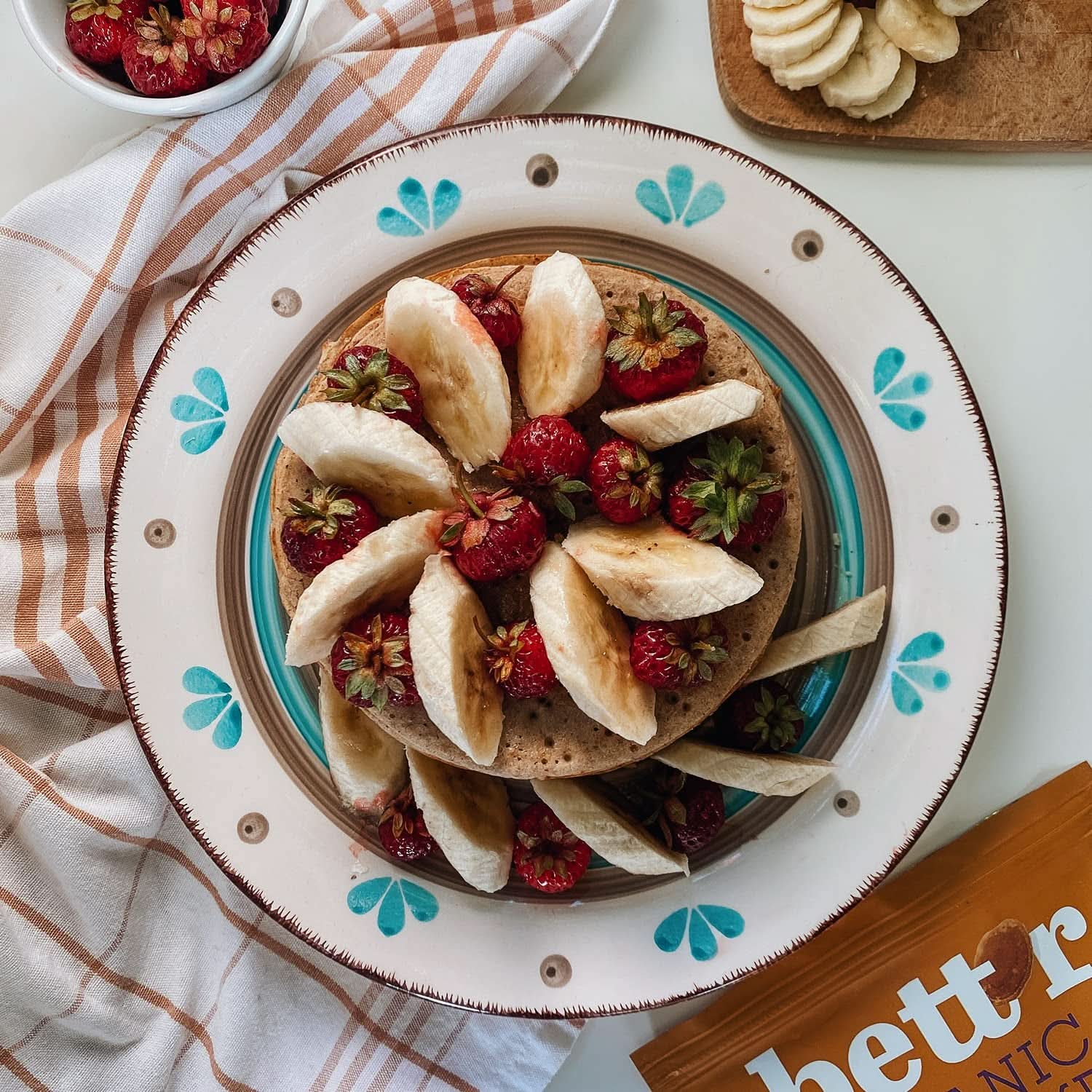 Bett'R Pancake Mix, mezcla para hornear ecológica, vegana y sin gluten, 6 x 400 gramos Kitchen Naty Shop