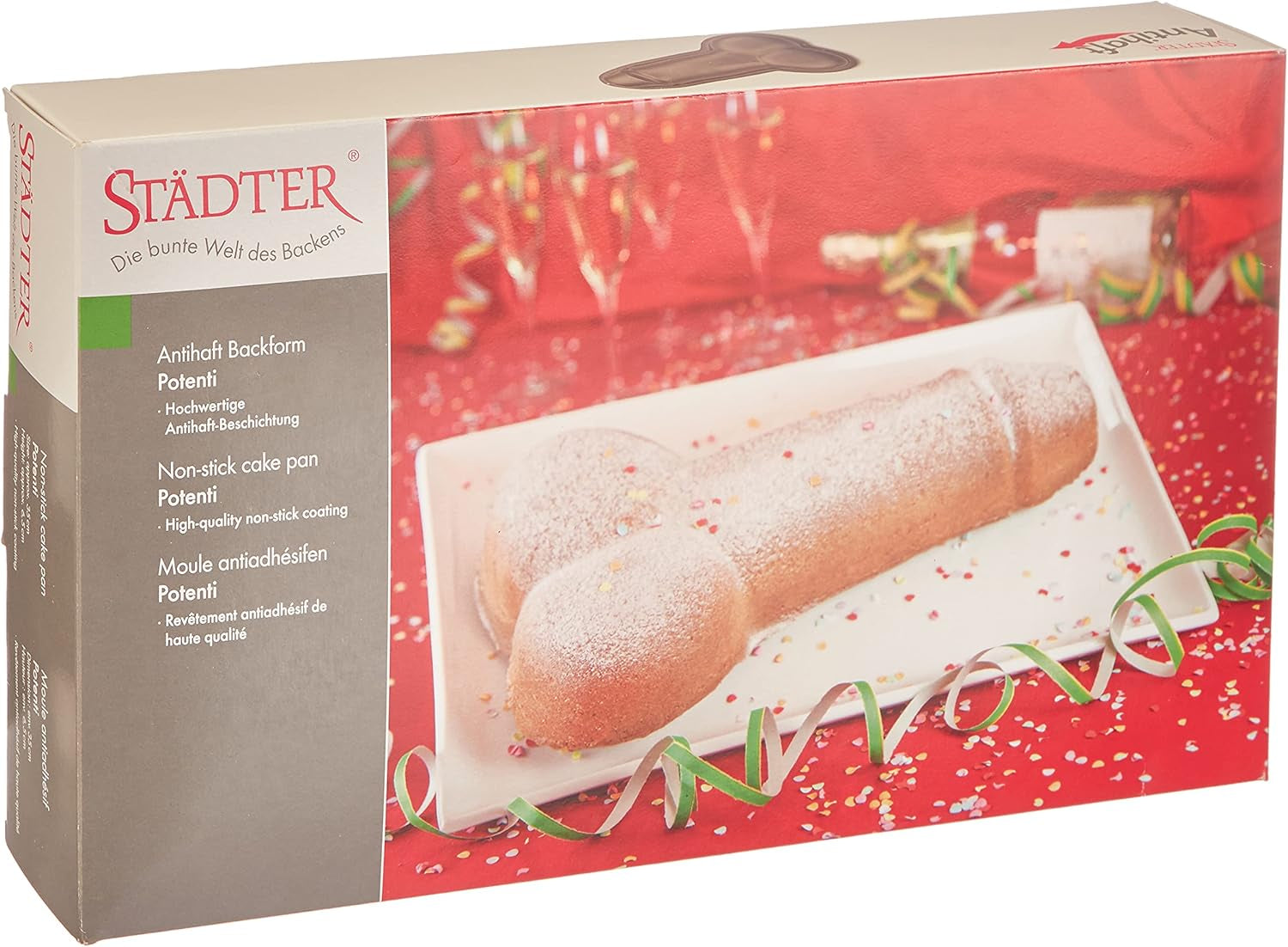 Staedter - Motivbackform Emil Der Igel - Hochwertige Antihaftbeschichtung - PFAS Frei Moldes y bandejas para repostería Naty Shop Motivbackform Potenti