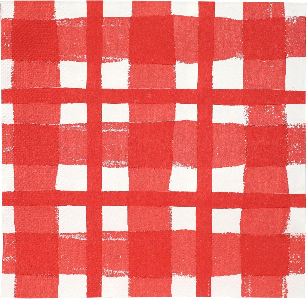 Talking Tables 20 X Yellow Gingham Șervețele de unică folosință din hârtie reciclată pentru picnicuri și cine de vară în aer liber, ecologice pentru petreceri aniversare, Paște, nunți, grătare, 3 straturi 33 Cm