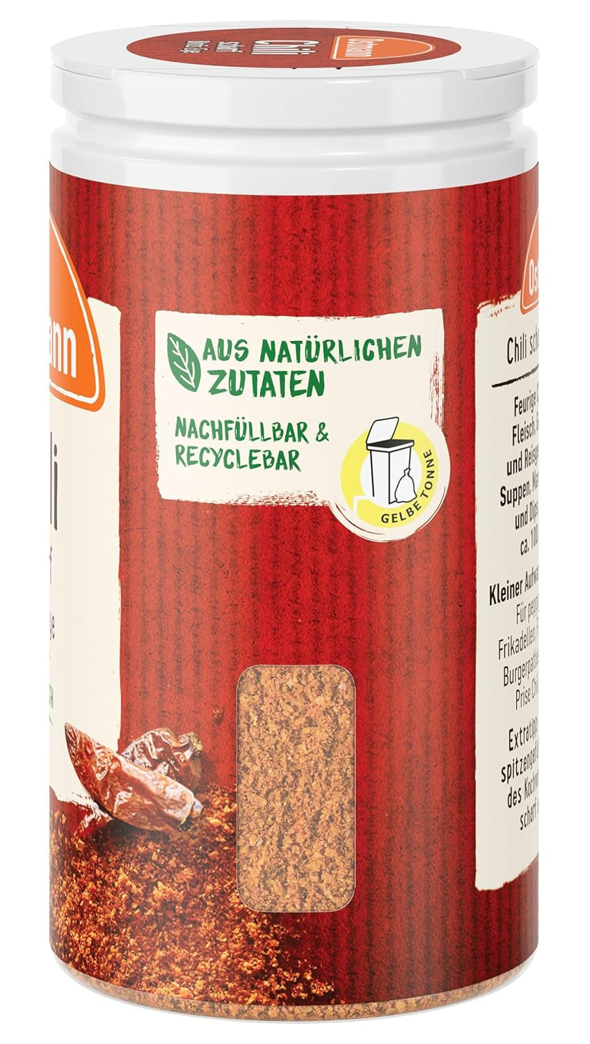 Ostmann Gewürze - Chili scharf Ojo de pájaro | Féurige Scharfe für Fleischgerichte und Eintöpfe | 35 g en Der Streudose