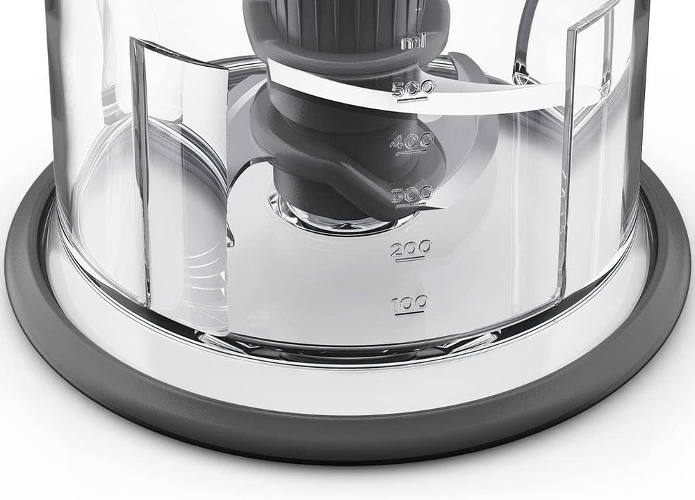 Kenwood Easychop CHP61.000WH, Zerkleinerer Mit Vier Klingen, Schüssel 0,5 L, Druckantrieb, 2 Geschwindigkeiten, Rutschfester Ring, Spülmaschinenfest, Eisbrecher, 500 W, Weiß Bucatarie Naty Shop