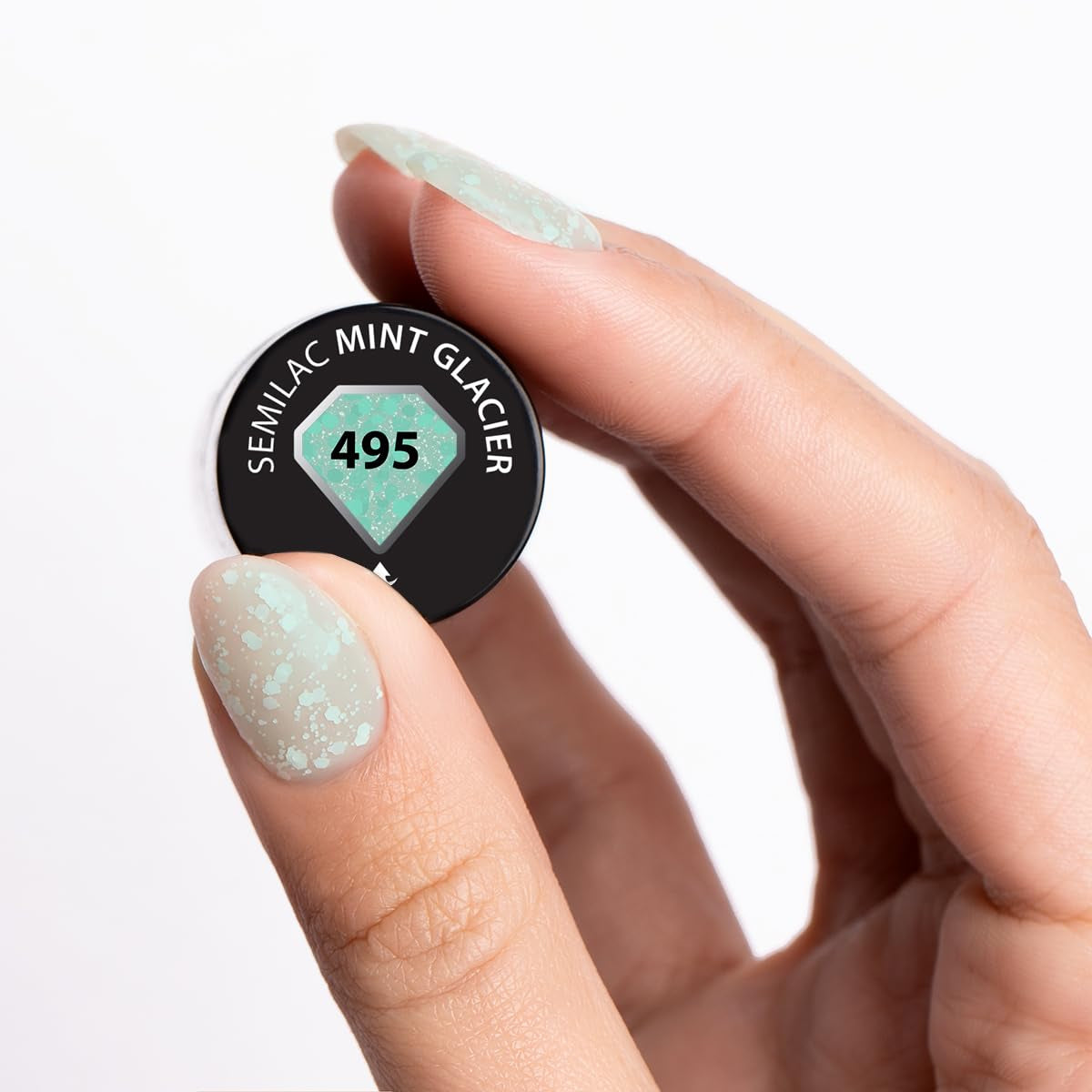 Esmalte de Uñas UV Semilac Hybrid 495 Mint Glacier 7 ml