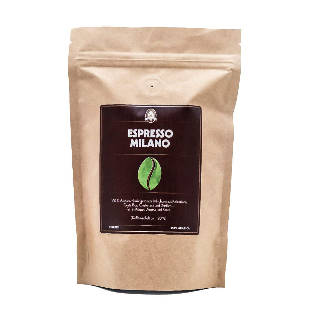 Henry's Espresso Milano 1000g - 100% Arabica - aromă intensă - prăjire artizanală - boabe de cafea