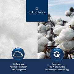 Billerbeck E21 Edredón Fibra King - Edredón de Fibra Fina con Aloe Vera - Edredón para Todas Las Estaciones con Nivel de Calidez Medio 135 X 200 Cm, Blanco Naty Shop Edredones y Edredones