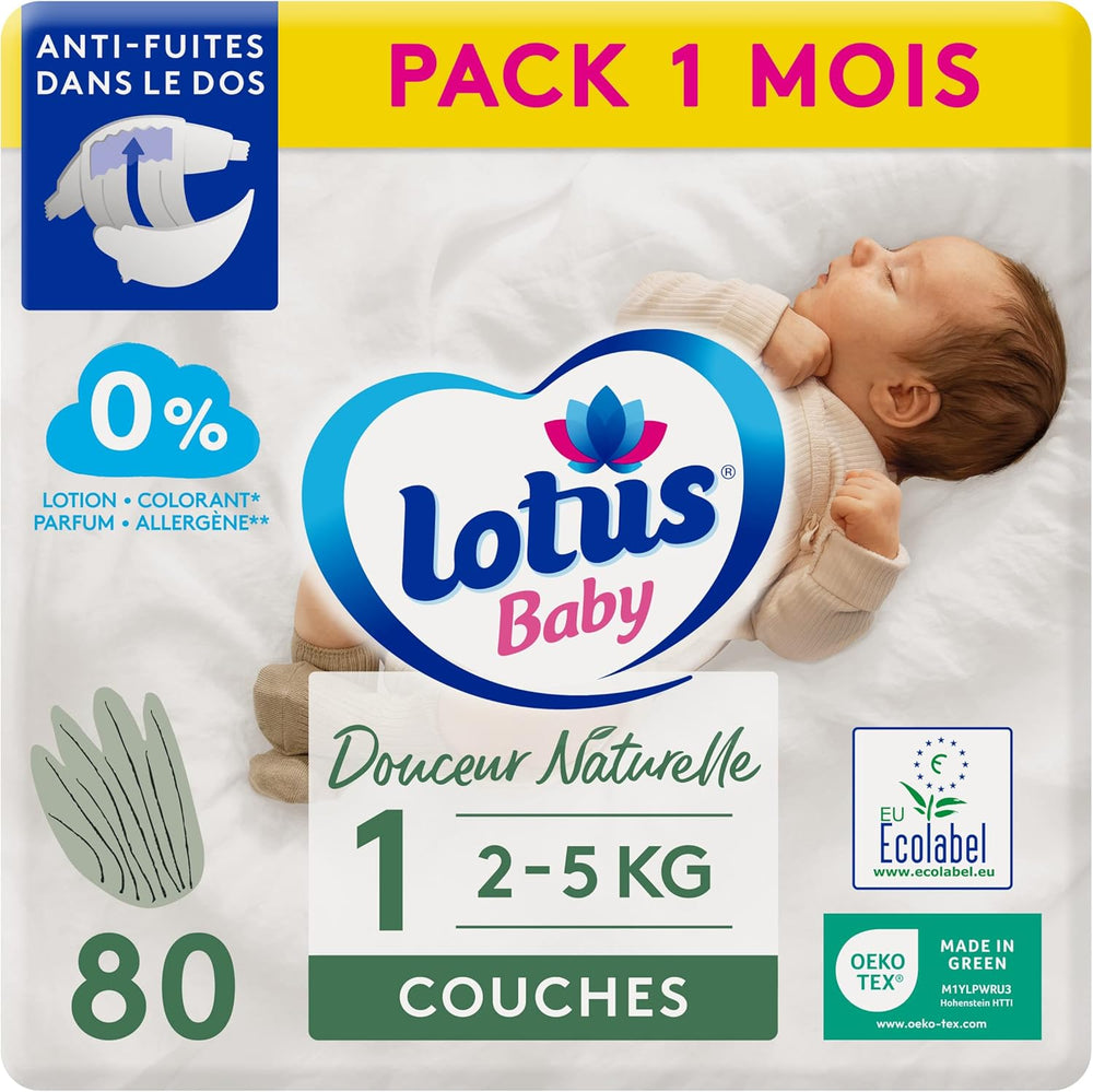 Douceur Naturelle – Pañales talla 3 (5-9 kg) pack 1 mes – 172 pañales