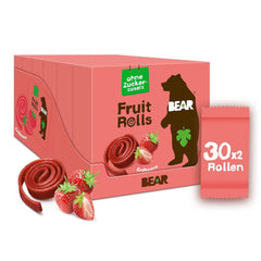 OSO rollitos de frutas con fresas, ingredientes 100% naturales, 30 x 20 gramos Productos deshidratados Naty Shop Fresas