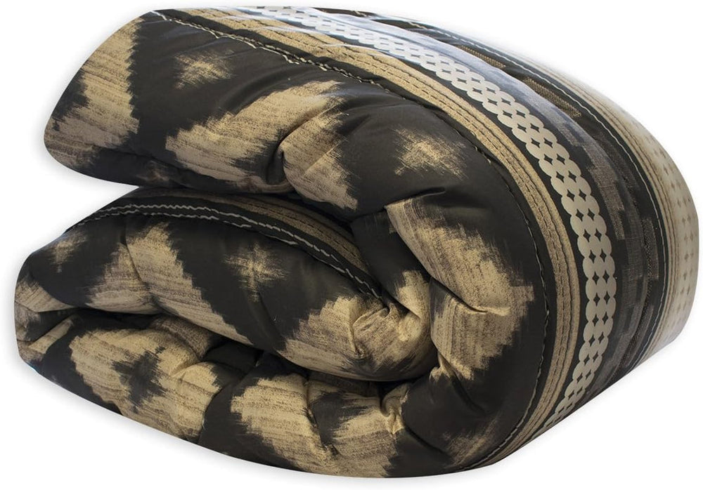 Bleu Câlin edredón reversible bicolor para 2 personas, microfibra, burdeos/pimienta, 220X240 cm Edredones y colchas Naty Shop Ocre/Gris 220 X 240 cm