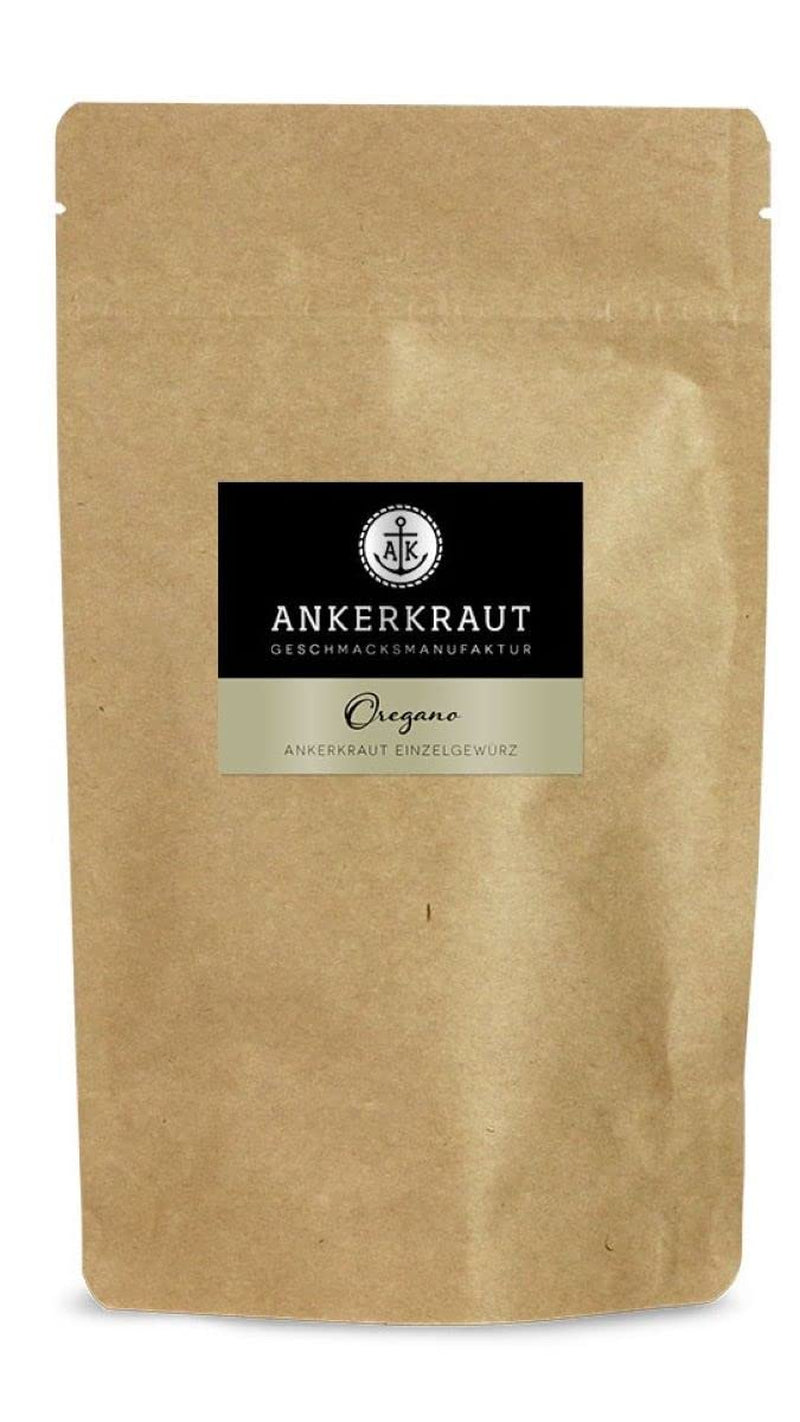 Ankerkraut Oregano Gewürz, gerebelt seco, perfecto para pizza, sopa, tomate y pescado, Kräuter zum Würzen, mediterranean Küche für zu Hause, Lecker Kochen, 20g im Korkenglas