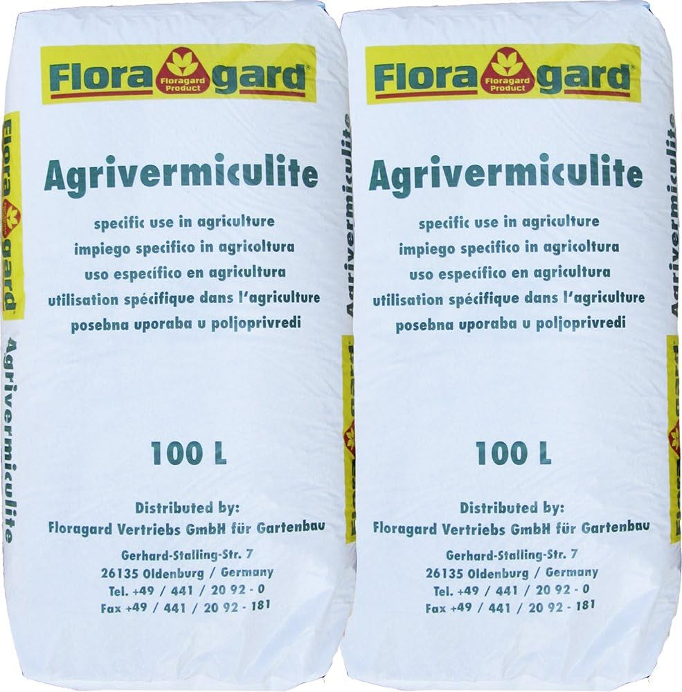 Floragard Perlite Perligran 200 L (2×100 L, 2–6 mm) – mejorador de suelo mineral y Drainagezusatz für Garten, Anzucht, Zimmerpflanzen & Hydrokultur – asegura una estructura suelta y una buena ventilación