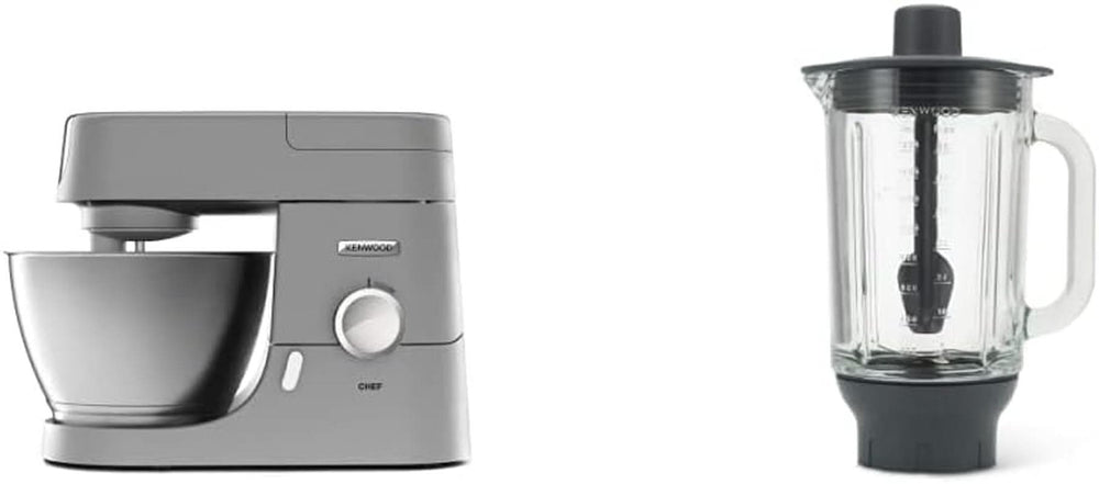 Kenwood Chef KVC3110S Procesador de alimentos, tazón para mezclar de acero inoxidable de 4,6 L Mother & Baby Naty Shop Chef Paquete de accesorios para licuadora de vidrio de 4,6 L 1000 W