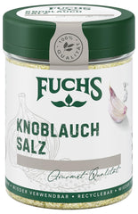 Fuchs Gewürze - Knoblauchsalz - Gewürzsalz für Dips, Saucen und Gemüse - ingredientes naturales - 90 g en wiederverwendbarer, recyclebarer Dosis