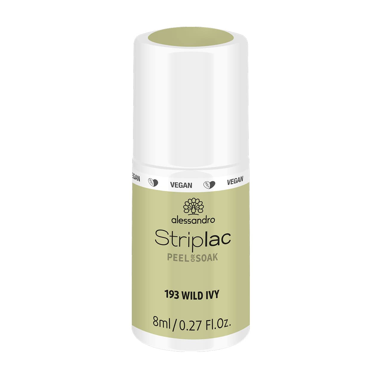 alessandro Striplac UV-Nagellack Flat White – Schonend und langanhaltend – Einfache Entfernung dank Peel-Off-Technologie – Vegan und tierversuchfrei – 8 ml