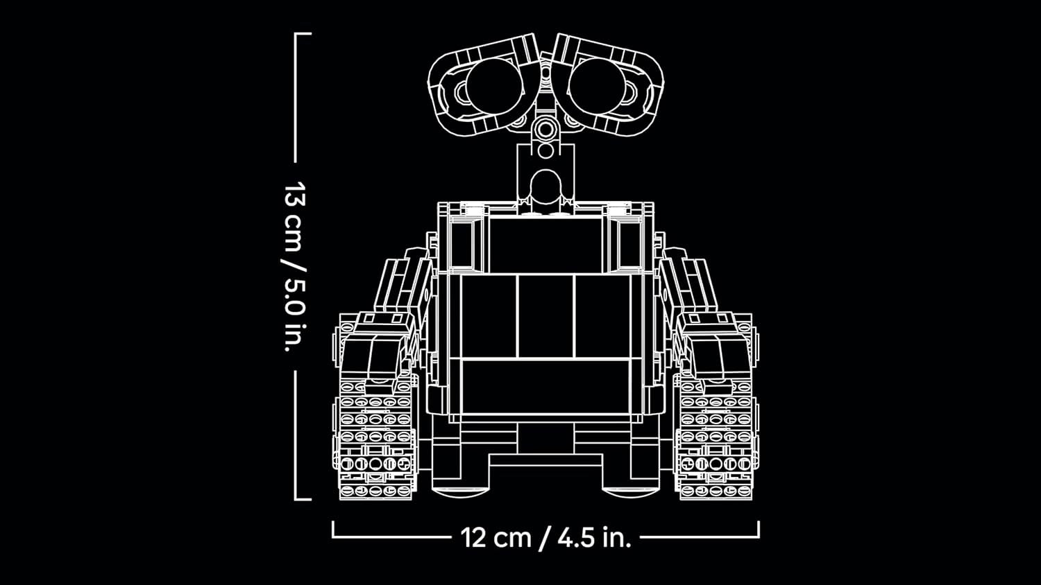 LEGO ǀ Disney and Pixar WALL-E und EVE - Modellbau für Erwachsene - aus Steinen gebaute Roboter mit M-O & Hal Figuren - DIY Deko - Sammlerstück & Geschenk für Fans - 43279