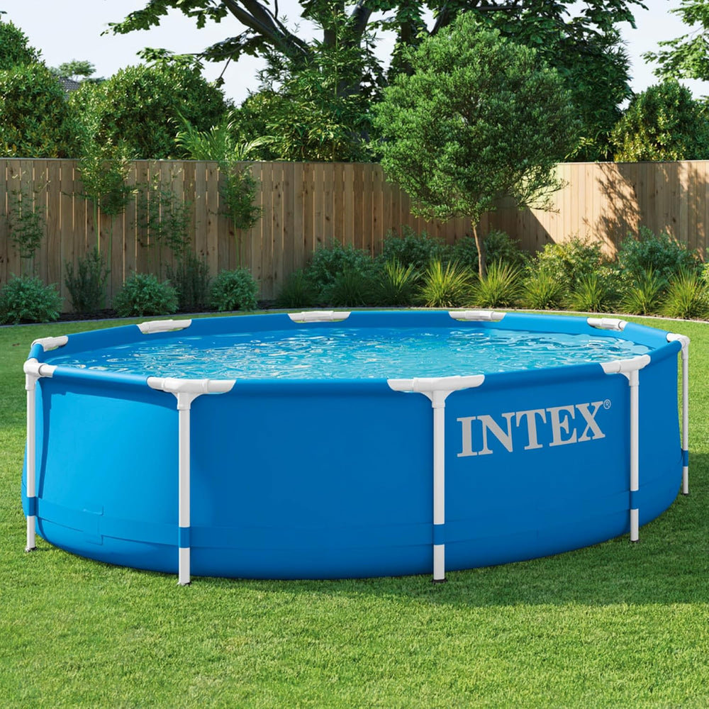 Piscina con estructura metálica de 3 m x 76 cm con bomba depuradora 4485 litros azul 305 x 76 cm 28202UK