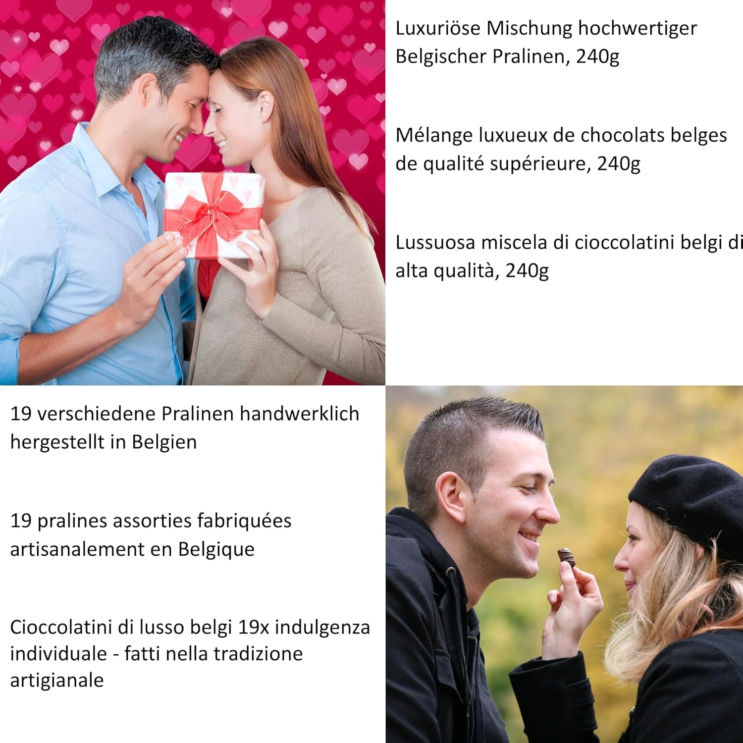 Chocolates de lujo belgas Limar: 19 delicias individuales, elaboradas al estilo tradicional