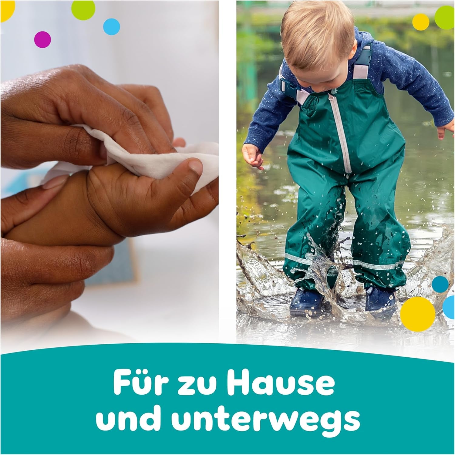 Toallitas húmedas Pampers Fresh Clean, 12 paquetes de 52 toallitas, 624 toallitas en total, aroma ligero, también adecuadas para manos y cara