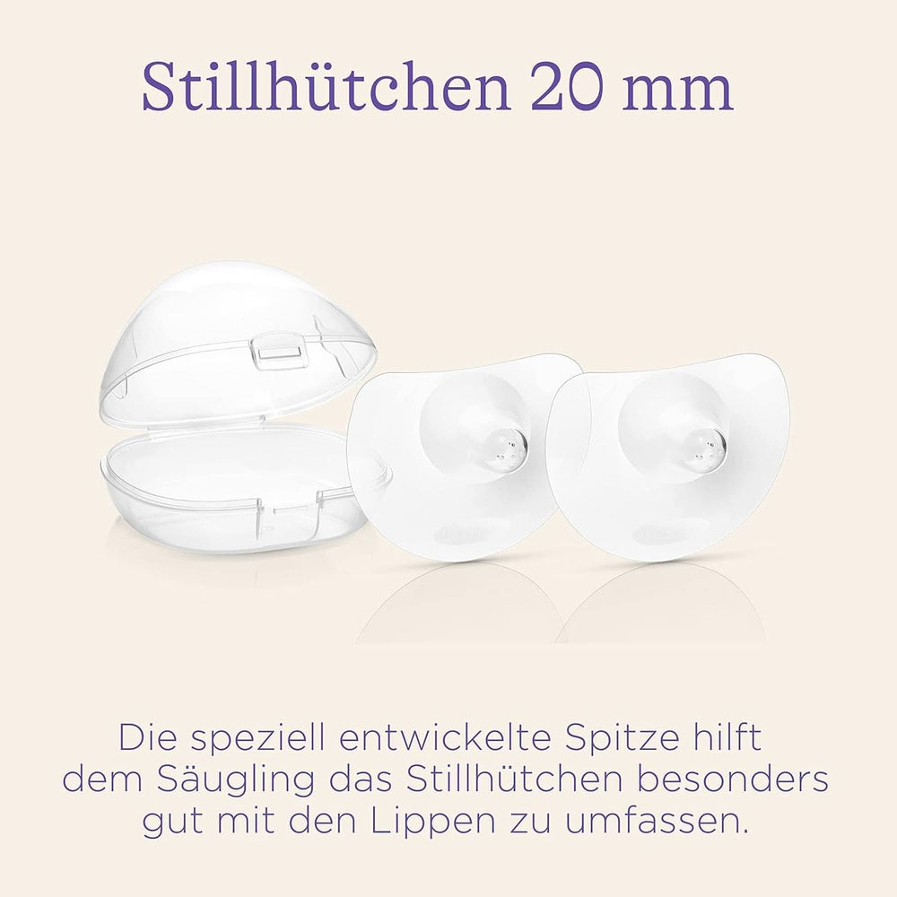 Lansinoh Stillhütchen 20 Mm (Größe 1), 2 piezas Inkl. Caja de almacenamiento - Angenehmes Tragegefühl - Trotz Anlegeschwierigkeiten Weiter Stillen Accesorios Alimentación y Lactancia Bebe Naty Shop