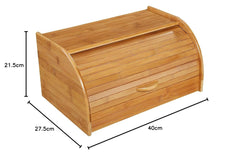 54118 Coș pentru pâine, bambus 40 x 26 x 20 cm, maro, 40.x 27.5 x x 21.5 cm Cutii depozitare alimente Naty Shop