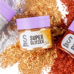 Super Streusel, Super Glitter Powder Gold, glitter pudra, auriu, 10 grame Glitter Naty Shop