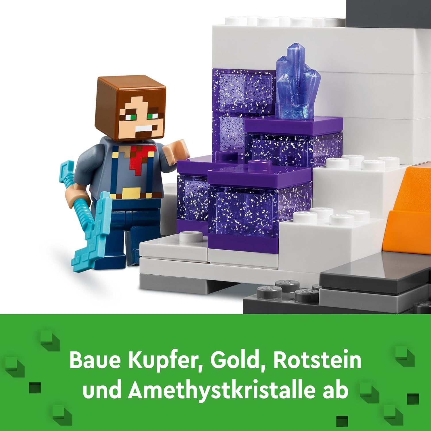 LEGO Minecraft Badlands Mine Videojuego Juego de juguetes de minería para niños y niñas a partir de 8 años Divertido juego de aventuras con ladrillos de construcción Regalo de cumpleaños 21263 Juegos de construcción Besuche den LEGO-Store