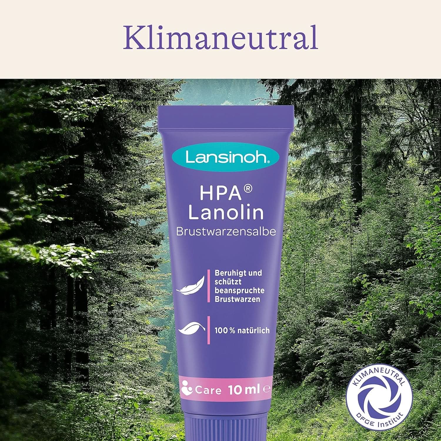 Lansinoh HPA Lanolin Brustwarzensalbe, 10 Ml - 100% Natürlich - Beruhigt & Schützt Beanspruchte Brustwarzen - Klimaneutral, 10940, Colores Accesorios Alimentación y Lactancia Baby Naty Shop