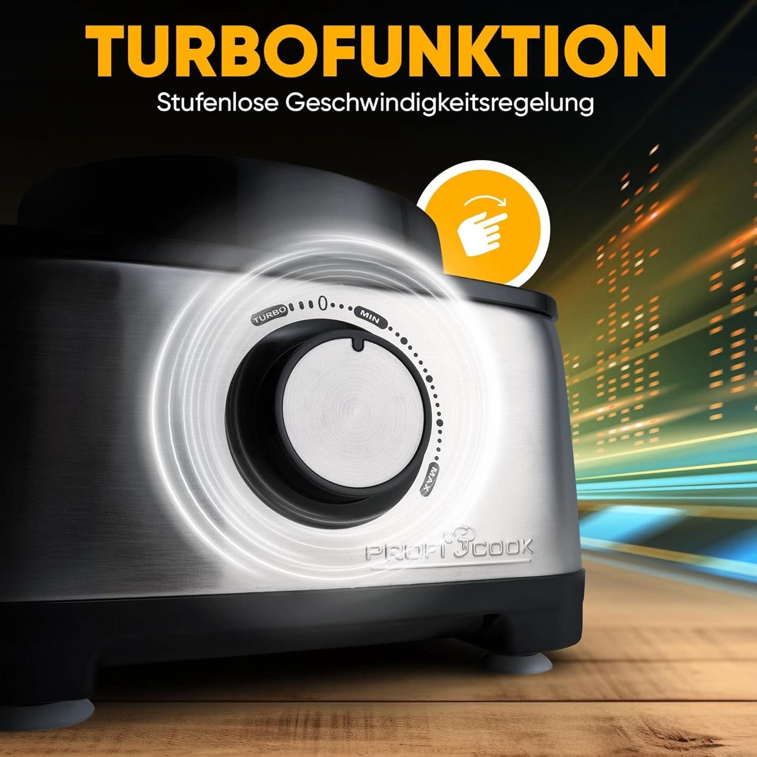 Mașină de bucătărie Proficook® 3In1 | Blender, robot de bucătărie și storcător de fructe, 1200 W Mama si Copilul Naty Shop